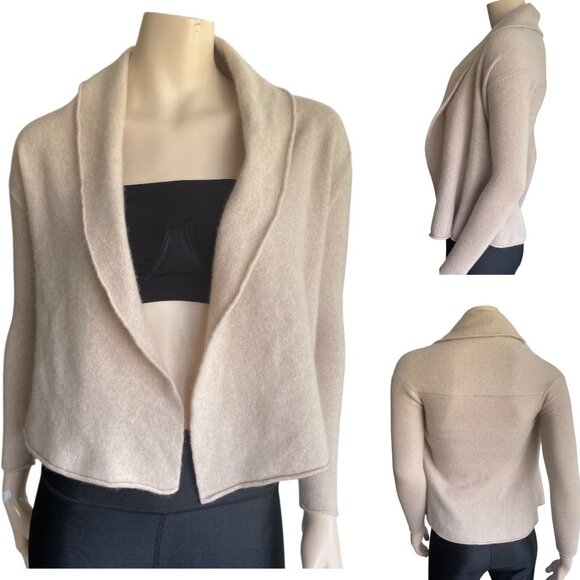 Club Monaco 100% Cashmere Blush Open Shrug Sz XSm - Picture 1 of 9